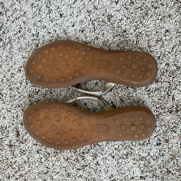BOC by Born Gold Metallic Slingback Cushioned Sandals Women’s Size 10 Comfort - Picture 11 of 12